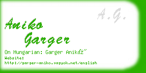 aniko garger business card